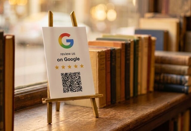 Google review sign in a business setting